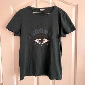 KENZO cotton t-Shirt with printed eye - size small